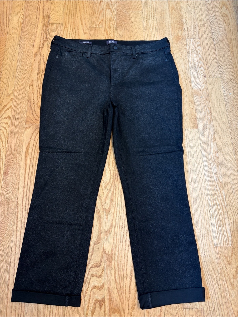 NYDJ Women's Black Sheri Slim Jeans size 14